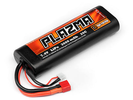 RC Geeks | HPI Plazma 7.4v (2S) 3000mAh 20C Lipo Rnd Case Stick Pack 22.2wh