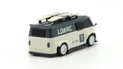 RC Geeks | LDARC 1/64 V64 Mini Race Van - Gray