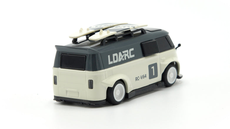 RC Geeks | LDARC 1/64 V64 Mini Race Van - Gray