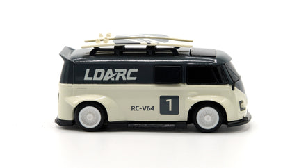 RC Geeks | LDARC 1/64 V64 Mini Race Van - Gray