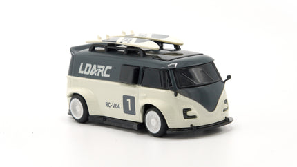 RC Geeks | LDARC 1/64 V64 Mini Race Van - Gray