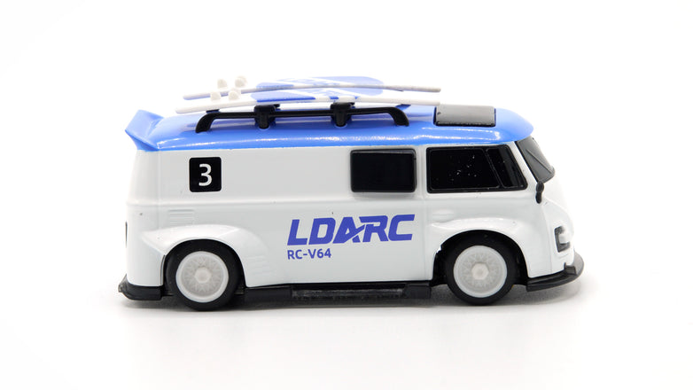 RC Geeks | LDARC 1/64 V64 Mini Race Van - Blue