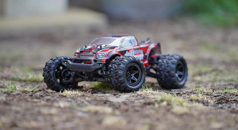 RCG Racing 18-Series 1/18 Brushed Monster Truck - Red slide 2