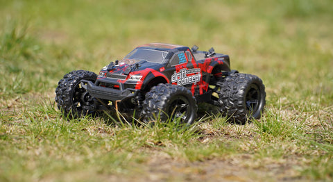 RCG Racing 18-Series 1/18 Brushed Monster Truck - Red slide 3