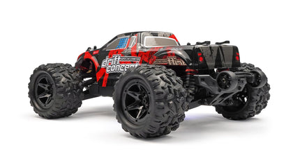 RC Geeks | RCG Racing 18-Series 1/18 Brushed Monster Truck - Red