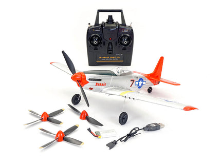 Volantex P-51D Mustang V2 4ch Brushed Plane