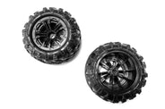 RC Geeks | RCG Racing Wind Speed/Storm Rider Wheels & Tyres Black (4pcs)