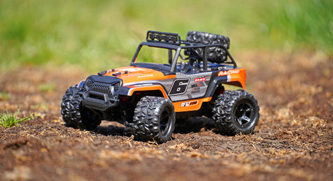 RCG Racing 18-Series 1/18 Brushed Desert Truck - Orange slide 1
