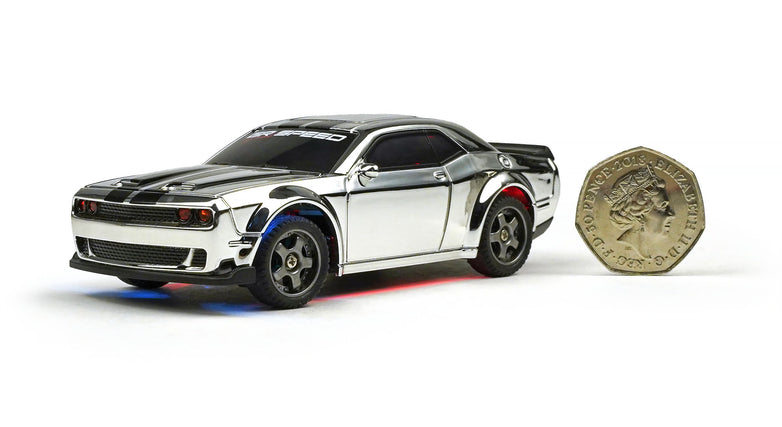 RC Geeks | RCG Racing Micro DC 'Legends' 1/43 Drift Car - Hellcat Silver