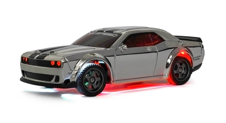 RC Geeks | RCG Racing Micro DC 'Legends' 1/43 Drift Car - Hellcat Silver