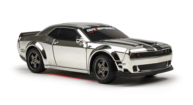 RC Geeks | RCG Racing Micro DC 'Legends' 1/43 Drift Car - Hellcat Silver