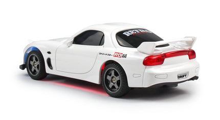 RC Geeks | RCG Racing Micro DC 'Legends' 1/43 Drift Car - JDM R7 White