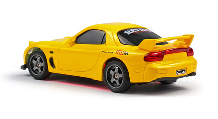 RC Geeks | RCG Racing Micro DC 'Legends' 1/43 Drift Car - JDM R7 Yellow