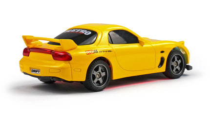 RC Geeks | RCG Racing Micro DC 'Legends' 1/43 Drift Car - JDM R7 Yellow