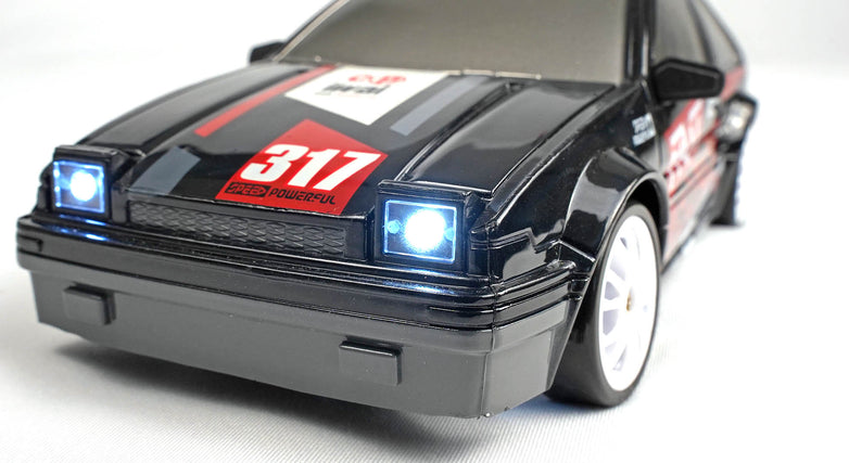 RC Geeks | RCG Racing Retro 86 1/24 Mini Drift Car - Black