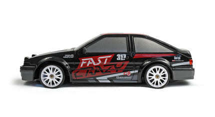 RC Geeks | RCG Racing Retro 86 1/24 Mini Drift Car - Black