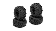 RCG Racing Wind Speed/Storm Rider Wheels & Tyres Black (4pcs)