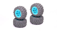 RCG Racing Wind Speed/Storm Rider Wheels & Tyres Blue (4pcs)