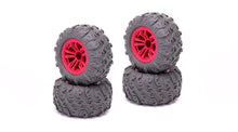 RCG Racing Wind Speed/Storm Rider Wheels & Tyres Red (4pcs)