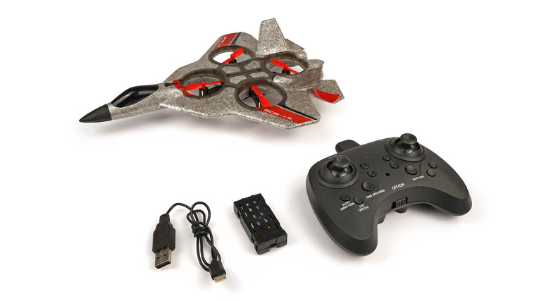 RC Geeks | RCG Racing ZY-905 Four Axis Fighter Jet - Silver