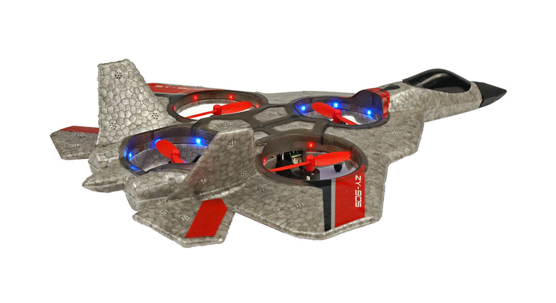 RC Geeks | RCG Racing ZY-905 Four Axis Fighter Jet - Silver
