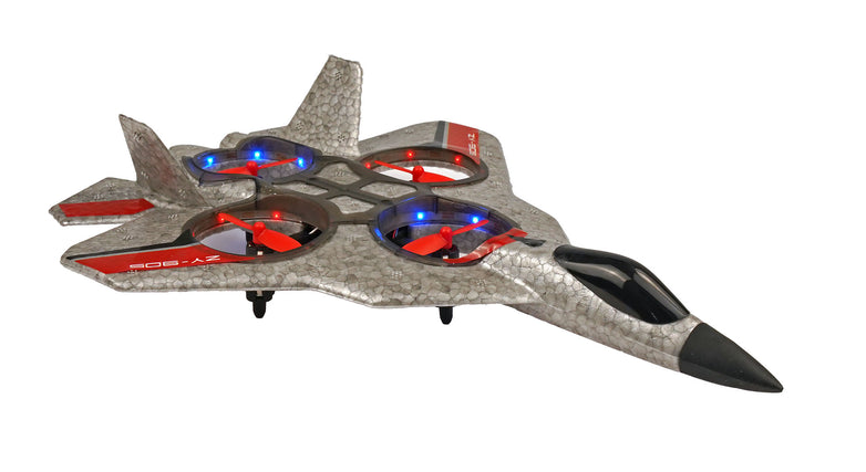 RC Geeks | RCG Racing ZY-905 Four Axis Fighter Jet - Silver